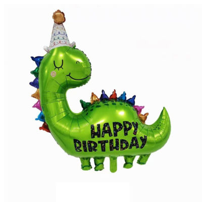 ใหม่ Happy Birthday ลูกโป่งไดโนเสาร์ Party Decor Dino เด็กชายเด็ก Safari Jungle Party Supplies-iewo9238