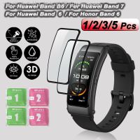 【CW】✑❃❍  Soft Protector Band 7 6 B6 B7 Glass Curved Film Cover Smartwatch