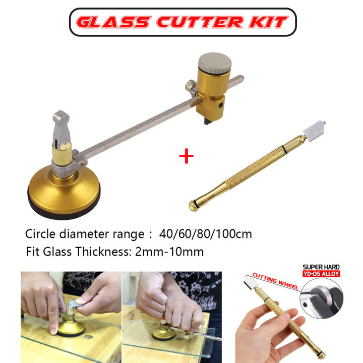 Glass Cutting Tools Wheel Compasses Glass Circle Cutter with