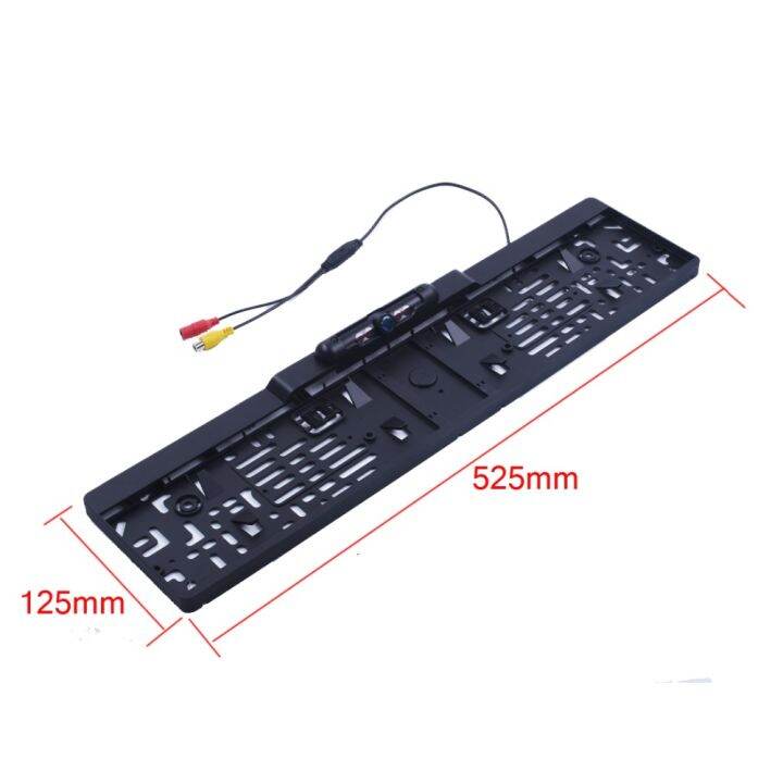 auto-parktronic-eu-กรอบป้ายทะเบียนรถกล้องมองหลัง-hd-night-vision-กล้องมองหลังกล้องด้านหลังย้อนกลับพร้อมไฟ-ir-4ดวง
