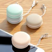 Mini Candy Color Macaron Shape Glasses Cleaning Cloth Keychain Portable Glasses Lens Wipes Phone Screen Cleaner Cleaning Wipes