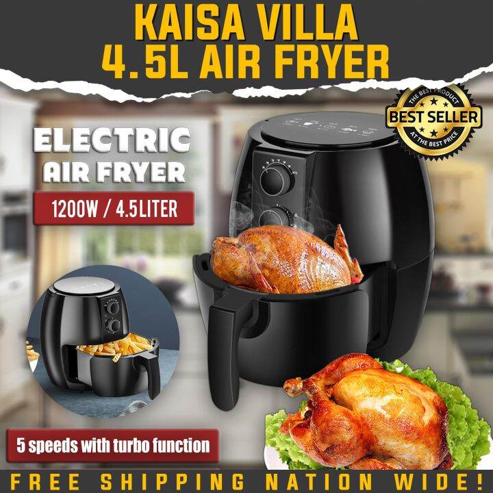 KAISA VILLA Air Fryer, 4.5L, 5.5L, 6L, 7L Household Multi-functional ...