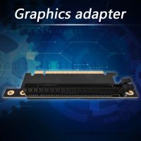 PCIe X16 Riser Card 90 Degree Right Angle PCI Express X16 Graphics Card Adapter Extender Riser Card Power Cable Graphics Cards