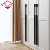 [HOT NNQJKYIYWHG 512] AOBT Super Long Black 1000Mm Cabinet Handles Modern Simple Furniture Pulls Door Hardware Kitchen Drawer Wine Knobs