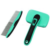 Slicker Brush And Comb Set Cleaning Loose Hair Suitable Brush Long Short Hair