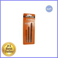 ดอกเจาะเหล็ก BLACK&amp;DECKER แพ็ก 3 ชิ้นMETAL DRILL BIT BLACK&amp;DECKER 3EA/SET **จัดส่งด่วนทั่วประเทศ**