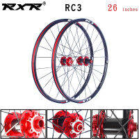 RXR RC3คาร์บอน26 24หลุมดิสก์เบรกจักรยานเสือภูเขาล้อ QR ฮับ MTB จักรยาน7/11ความเร็วล้อแม็กชุดด้านหน้า2ด้านหลัง5แบริ่ง