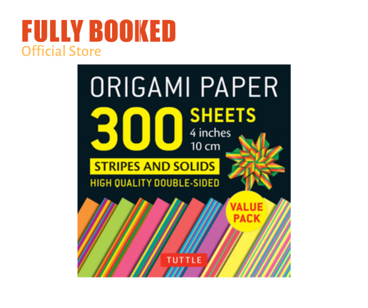 Origami Paper 300 sheets Stripes and Solids (Loose Leaf) Lazada PH
