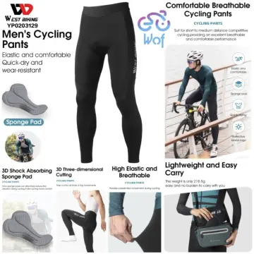 WEST BIKING Men's Cycling Pants Lightweight Quick Dry Breathable Bicycle  Pants Outdoor Sports Running Climbing Trousers For Men