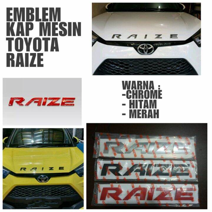 Emblem Kap Mesin Toyota Raize New Emblem Engine Hood Raize Lazada Indonesia