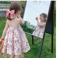 2023 Summer Kids Dress Waistcoats Print Cotton Soft Fashion New Design Princess Dress Sweet Cute Pretty for Girls  by Hs2023