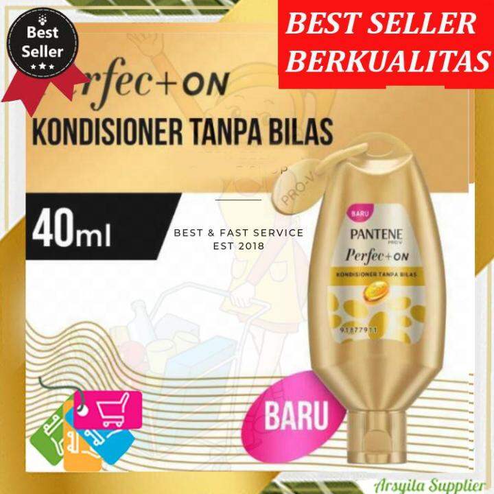 PANTENE PRO-V Perfect On Conditioner Tanpa Bilas 40ml Vitamin Rambut ...
