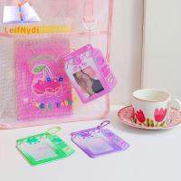 LEIFNYDI พกพาสะดวก Kawaii 3นิ้วครับ พร้อมจี้ นักเรียน สาวๆ เคสการ์ด ผ้าคลุมบัตรรถบัส กระเป๋าใส่บัตรเครดิต ที่ใส่บัตรขวดนม