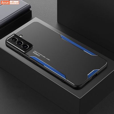 แฟชั่นที่สร้างสรรค์เคสโทรศัพท์โลหะอลูมิเนียมสำหรับ Samsung Galaxy S8 S9เคส S10 Note 10 Plus 8 9สำหรับ Samsung S22 S21 Plus S20 FE Note 20 Ultra