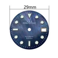 【YF】 Watch Dial for NH35 NH36 4R35 4R36 Movement Montre Cadran Green lume Zifferblatt Pearl Shell Esfera del reloj Parts Accessories