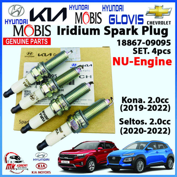 [GENUINE] Spark Plug Iridium. SET 4 pcs for Kona(20192022. 2.0cc