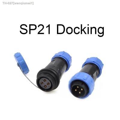 ♈♗□ SP21Waterproof IP68 Connector 2/3/4/5/6/7/8/9/10/12 pin Docking In-line Cable Socket SP2110 Male Plug Aviation Connectors