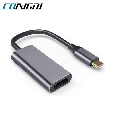 Chaunceybi USB C เป็น HDMI-เข้ากันได้อะแดปเตอร์3.1ชนิดตัวแปลงสัญญาณโทรทัศน์สำหรับโปรเจคเตอร์แล็ปทอปแมคบุ๊ค Pro Mate 30