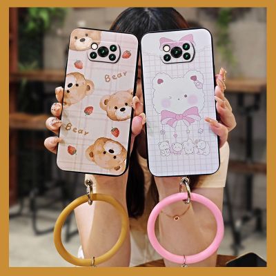 ring luxurious Phone Case For Xiaomi Poco X3 NFC/X3 Pro Cartoon ultra thin protective personality Mens and Womens