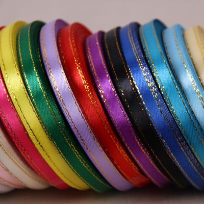 【CC】 Gold 6mm 25 Yards/Roll Cheap Crafts  amp; Sewing Wedding Wrap Material