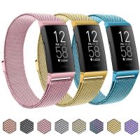 Metal Magnetic Watch Strap for Fitbit Charge 4 3 Band Replacement Bracelet Wristband for Fitbit Charge 3 SE Smartwatch Accessory