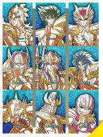 9ชิ้นเซ็ตอะนิเมะ Saint Seiya Rare Collection Edition Poseidon Collection เด็กงานอดิเรกคอลเลกชันของเล่น Flashcard วันเกิด Gift