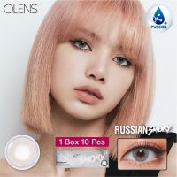 แบ่งขายรายวัน -0.50, -5.00 Olens รุ่น Russian Smoky คอนแทคเลนส์เกาหลี Blackpink