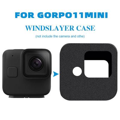Windslayer For GoPro Hero 8 Black Windshield Wind Reduction Foam Case Cover For Go 8 Noise Wind Windproof Pro Accessories Camera U2X0