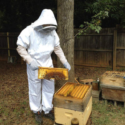 Tamias ชุดจับผึ้ง ชุดตีผึ้ง ชุดผึ้ง หมวกกันแมลง ถุงมือจับผึ้ง ชุดป้องกันผึ้ง หมวกกันแมลง ให้ถุงมือหนังแกะ L/XL/2XL