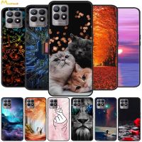 【CW】 Frame 8i Soft  Cover Silicone Protector 8 5G Cases Realme8 i 8Pro Fashion Design