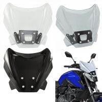 Motorcycle Front Windscreen Windshield Fly Screen Shield Wind Deflector with Bracket Holder For YAMAHA MT09 MT-09 SP V3 RN69 2021 2022 2023