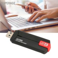 Superage อะแดปเตอร์การ์ดอินเตอร์เน็ตไร้สาย Usb Wifi 1800Mbps Usb3.0 Mu Mimo Wifi6 สําหรับบ้าน สํานักงาน