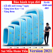 Bể bơi cho bé, Bể bơi 3 tầng 1m2, 1m35, 1m5, 1m8, 2m1 ... Kiosi K61