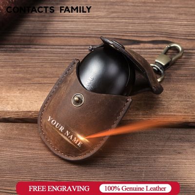 For Galaxy Earbuds 2020 Genuine Leather Case for Samsung Galaxy Buds Case Keychain Protecive Cover Charging Ecouteur Coque