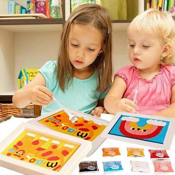 puzzle-puncture-painting-texture-painting-diy-handmade-toys-for-kids-educational-art-painting-set-texture-paste-and-kids-painting-material-for-beginner-gaudily