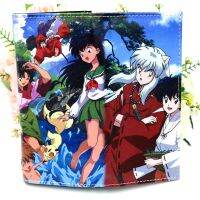 【Layor shop】อะนิเมะ Inuyasha Higurashi Kagome ที่มีสีสันยาวกระเป๋าสตางค์ผู้ชายและผู้หญิง39; S ผู้ถือบัตรกระเป๋า