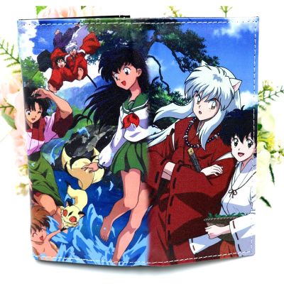 （Layor wallet） อะนิเมะ Inuyasha Higurashi Kagome ที่มีสีสันยาวกระเป๋าสตางค์ผู้ชายและผู้หญิง39; S ผู้ถือบัตรกระเป๋า