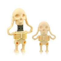 Hot Cool Skull Skeleton Headshot Grim Reaper The Death Ghost USB Flash Drive จริง32GB 16GB 64GB 128Gb Zombies Memory Stick U Disk