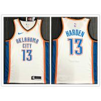 ขายเสื้อคุณภาพดีที่สุด Hot Pressed Nba Oklahoma City Thunder No. 13 Harden White Basketball Jersey