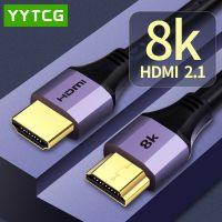 【2023 NEW】 YYTCG 8K สาย HDMI 2.1 HDR RGB 4:4:4 Audio Video Cable Ultra-HD (UHD) 48Gbps 8K 60Hz 4K 120Hz Ultra-HD สาย HDMI