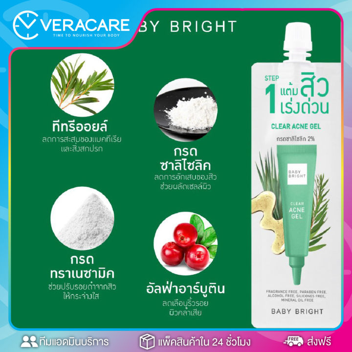 vcของแท้-ครีมทาสิว-เบบี้-ไบร์ท-baby-bright-เซรั่มกับครีม-เซรั่มบำรุงหน้าขาว-เซรั่มหน้าใส-เจลแต้มสิว-เจลทาสิว-เจลสิว-ทาผิวสิว