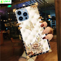 เคส Samsung A12 A22 A32 A53 A54 A20 A30 A50 A10S A20S A50S A03 A51เคสโทรศัพท์ A02 A03 A02S A04 A11 A13 A14 A04 Eleagent สีทองผีเสื้อดอกไม้กลับ CoverLuxury