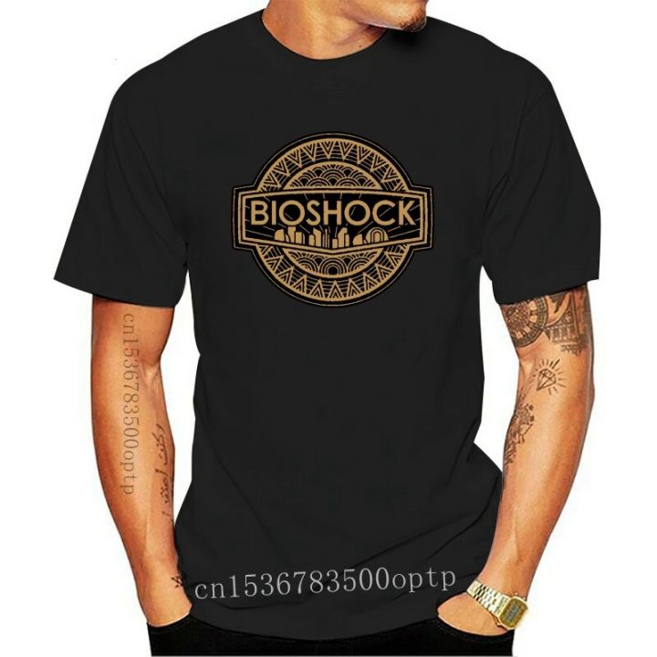 bioshock-golden-logo-t-shirt-mens-black-top-quality-tee-shirt-new-fashion-design-for-men-women