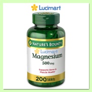 Viên uống Magnesium 500mg Nature s Bounty, hũ 200 viên USA