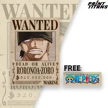 ONE PIECE HD UPDATED BOUNTY WANTED POSTERS 21cm x 29.7cm (3PCS MINIMUM  ORDER)