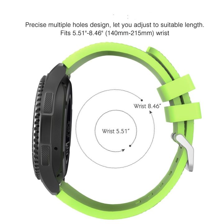 22mm-soft-silicone-strap-samsung-wtch-3-46mm-watch-gt2-comfortable-for-amazfirt-47mm