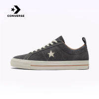 คอนเวิร์ส (Converse) รุ่น One Star Pro รองเท้าสกีทบอร์ดแบบระหว่างสำหรับผู้ชายและผู้หญิง สไตล์คลาสสิกโดยใช้วัสดุหนังพับหล่อ รุ่น Unisex Vintage Fashion Suede Skateboard Shoes A02948C