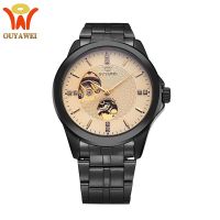 [COD] Ouyawei/OUYAWEI hollow steel belt mens mechanical watch automatic water