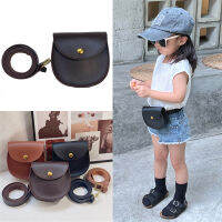 เด็กผู้หญิง Cross Body กระเป๋าชายไหล่กระเป๋า PU กระเป๋าเด็ก Crossbody กระเป๋าบุคลิกภาพกระเป๋า Vintage Casual อุปกรณ์เสริมไหล่เอวกระเป๋าประมาณ7yrs