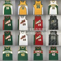 Jersey Supersonics 20 40 ชุดบาสเก็ตบอลปักลาย Sonics